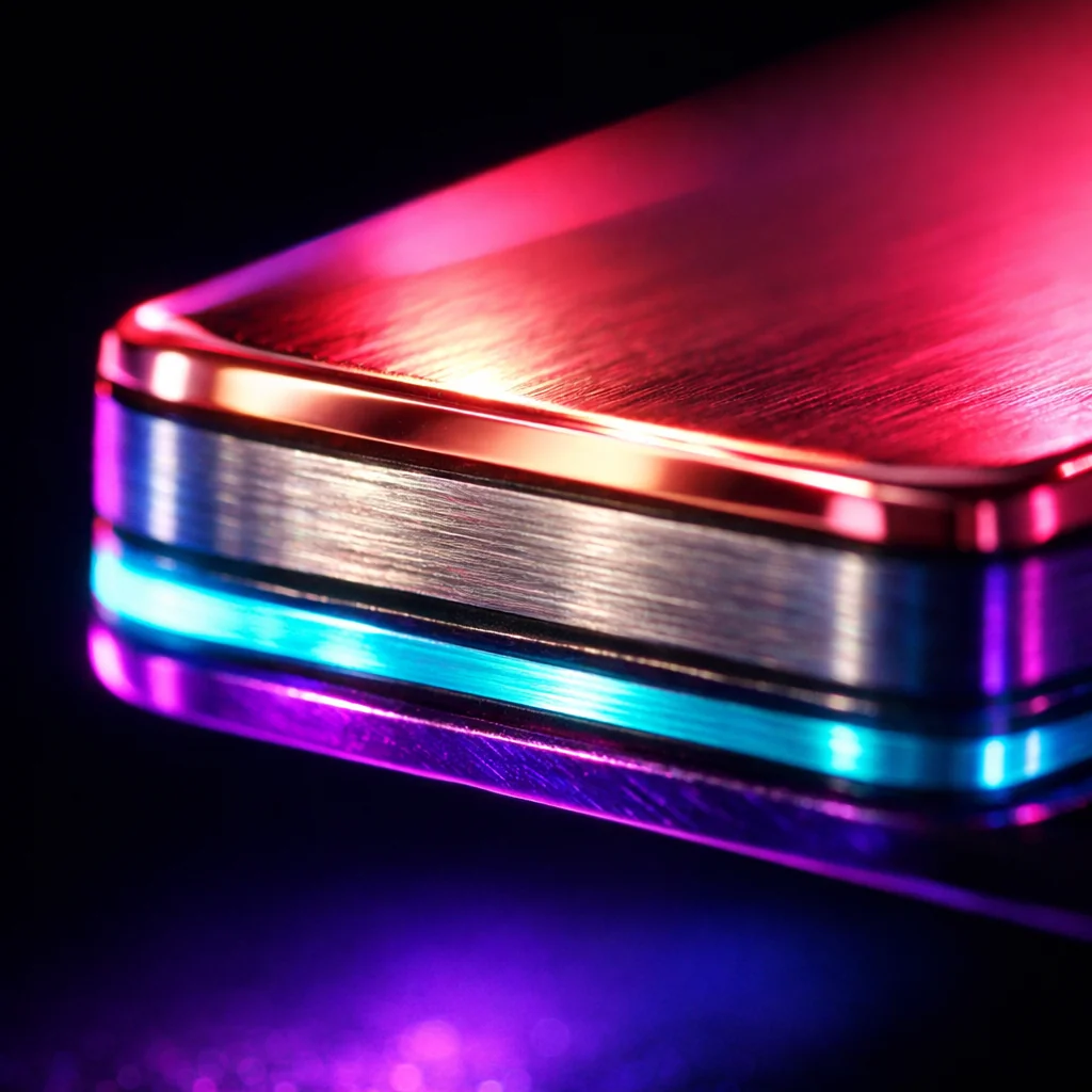 Metalen VIP-kaart met neongloed voor nieuwe casinospelers